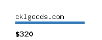 cklgoods.com Website value calculator