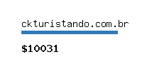 ckturistando.com.br Website value calculator