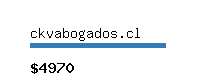 ckvabogados.cl Website value calculator