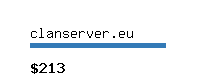 clanserver.eu Website value calculator