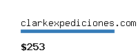 clarkexpediciones.com Website value calculator