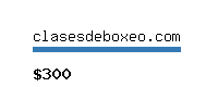clasesdeboxeo.com Website value calculator