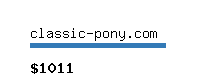 classic-pony.com Website value calculator