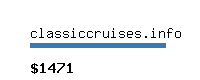 classiccruises.info Website value calculator