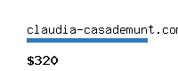 claudia-casademunt.com Website value calculator