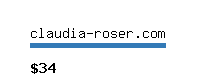 claudia-roser.com Website value calculator