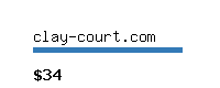 clay-court.com Website value calculator