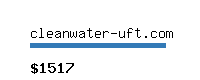 cleanwater-uft.com Website value calculator