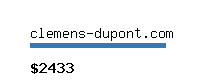 clemens-dupont.com Website value calculator