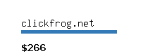 clickfrog.net Website value calculator