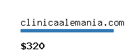 clinicaalemania.com Website value calculator