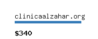 clinicaalzahar.org Website value calculator