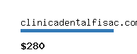 clinicadentalfisac.com Website value calculator