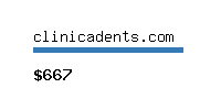 clinicadents.com Website value calculator