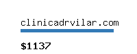 clinicadrvilar.com Website value calculator