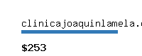 clinicajoaquinlamela.com Website value calculator