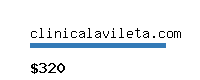 clinicalavileta.com Website value calculator