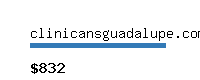 clinicansguadalupe.com Website value calculator