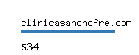 clinicasanonofre.com Website value calculator