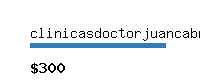 clinicasdoctorjuancabrera.com Website value calculator