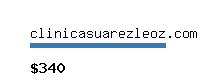 clinicasuarezleoz.com Website value calculator