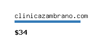 clinicazambrano.com Website value calculator