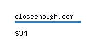 closeenough.com Website value calculator