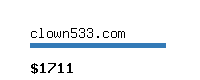 clown533.com Website value calculator