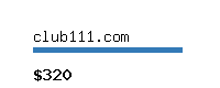 club111.com Website value calculator