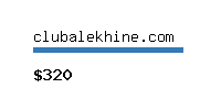 clubalekhine.com Website value calculator