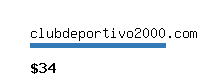 clubdeportivo2000.com Website value calculator