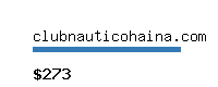clubnauticohaina.com Website value calculator