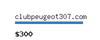 clubpeugeot307.com Website value calculator