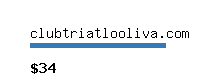 clubtriatlooliva.com Website value calculator