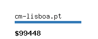 cm-lisboa.pt Website value calculator