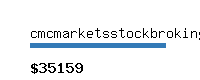 cmcmarketsstockbroking.com.au Website value calculator