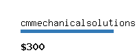 cmmechanicalsolutions.com Website value calculator