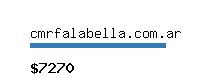 cmrfalabella.com.ar Website value calculator