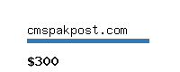 cmspakpost.com Website value calculator