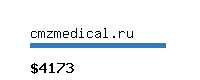 cmzmedical.ru Website value calculator