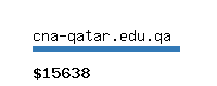 cna-qatar.edu.qa Website value calculator