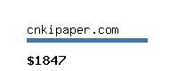 cnkipaper.com Website value calculator