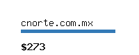 cnorte.com.mx Website value calculator