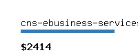 cns-ebusiness-services.com Website value calculator