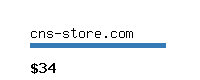 cns-store.com Website value calculator