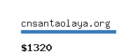 cnsantaolaya.org Website value calculator