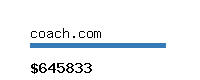 coach.com Website value calculator