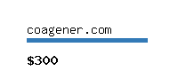 coagener.com Website value calculator