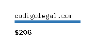 codigolegal.com Website value calculator