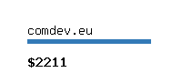 comdev.eu Website value calculator